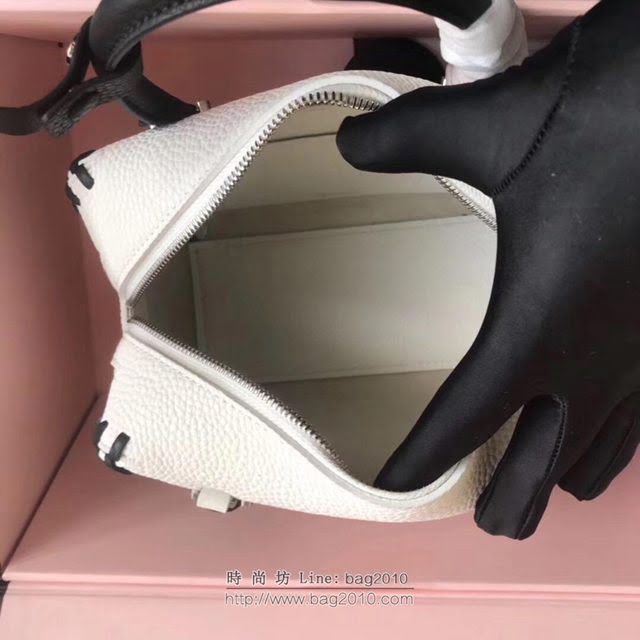 DELVAUX女包 Delvau單肩斜挎包 半手工Cool box 小號 德爾沃女手提包 手拎包 白色編織  fcs1201